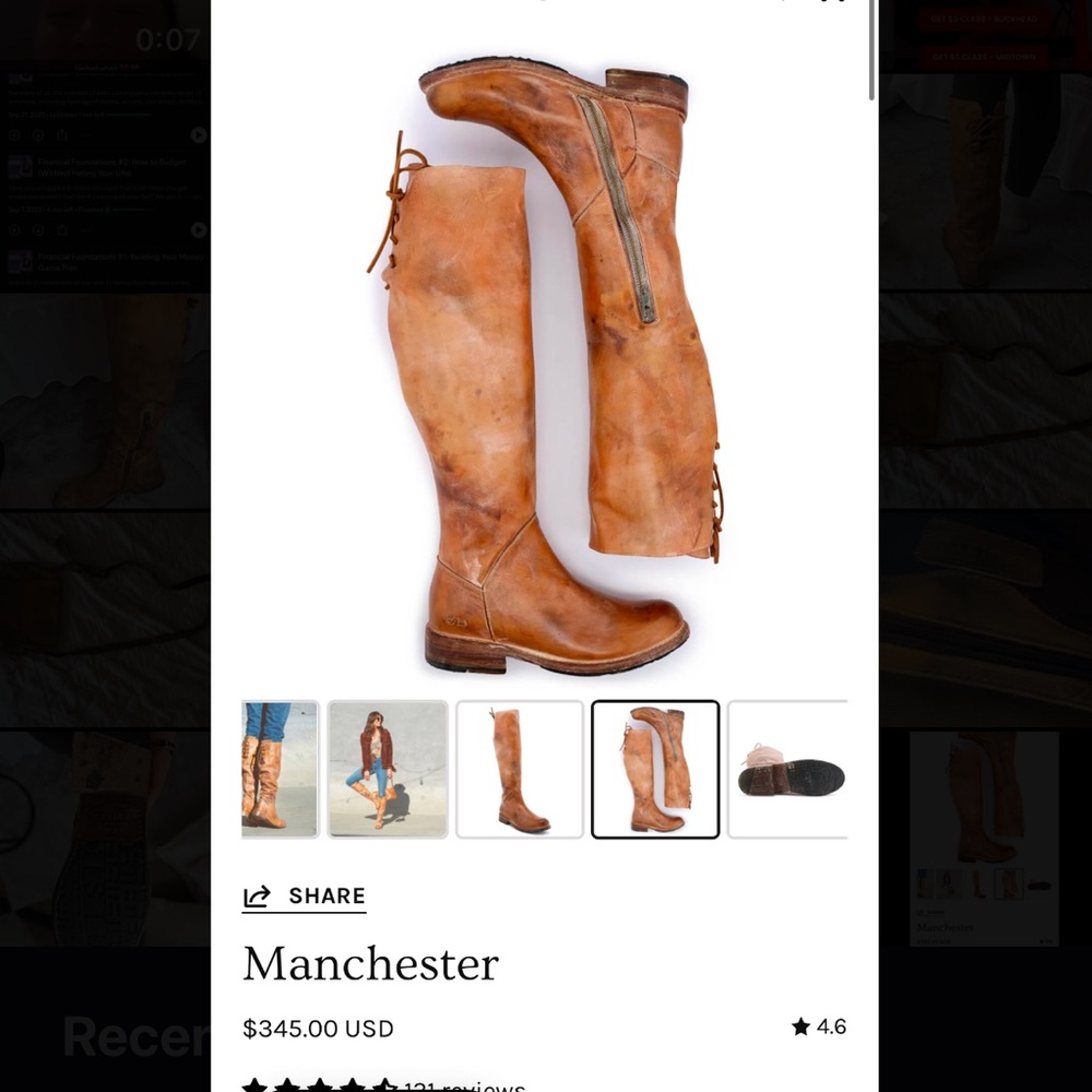Bed Stu Manchester Organic Leather Boots